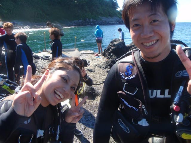 大島での初体験ダイビング