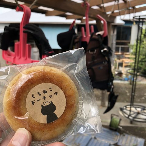 器材洗いの合間にスイーツ